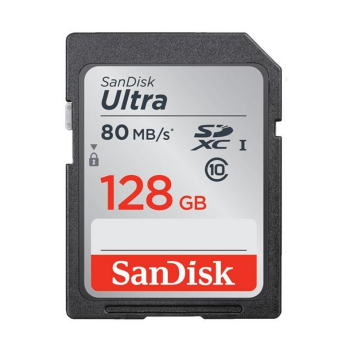 Card de memorie SD SanDisk ULTRA 128 GB, Class10 EX-FAT XC, 80 MB/S
